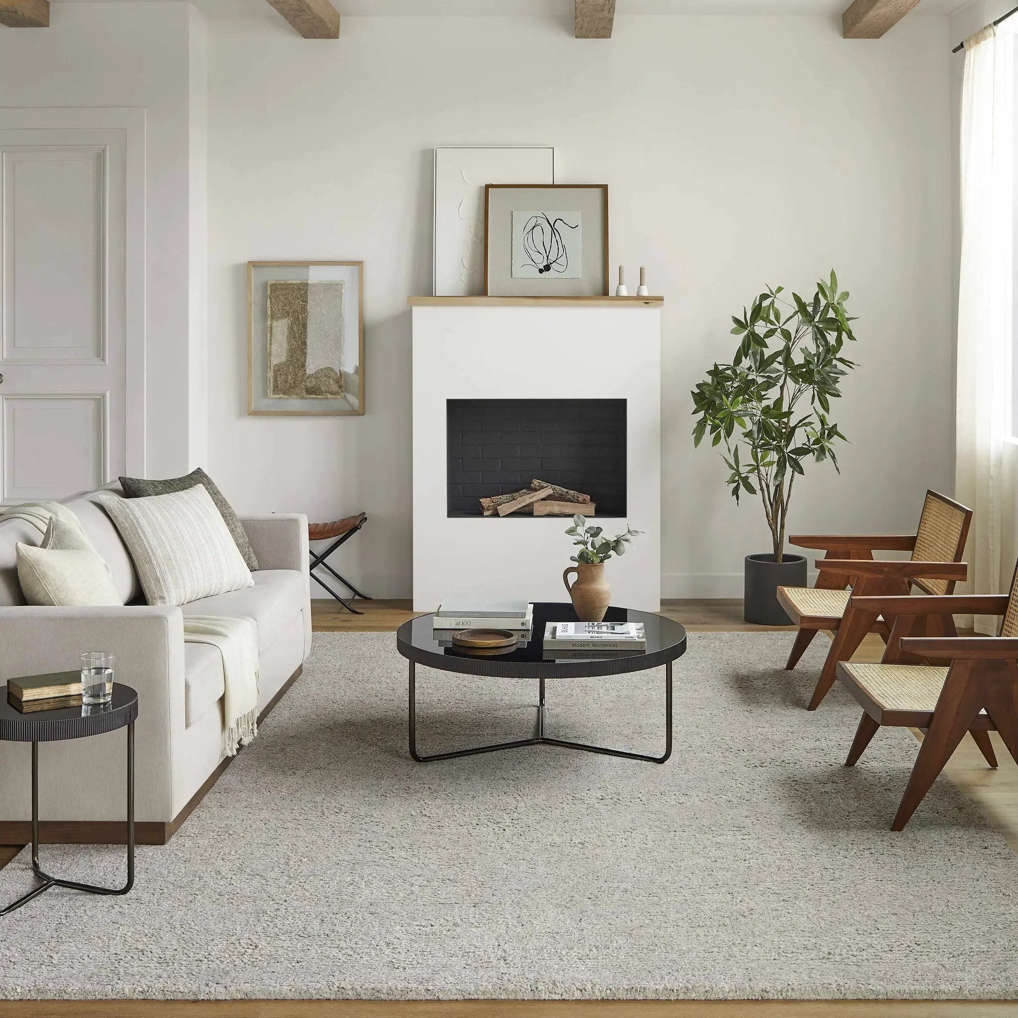 Buffy Brown Hand Knotted Wool Area Rug - Clearance by Boutique Rugs
