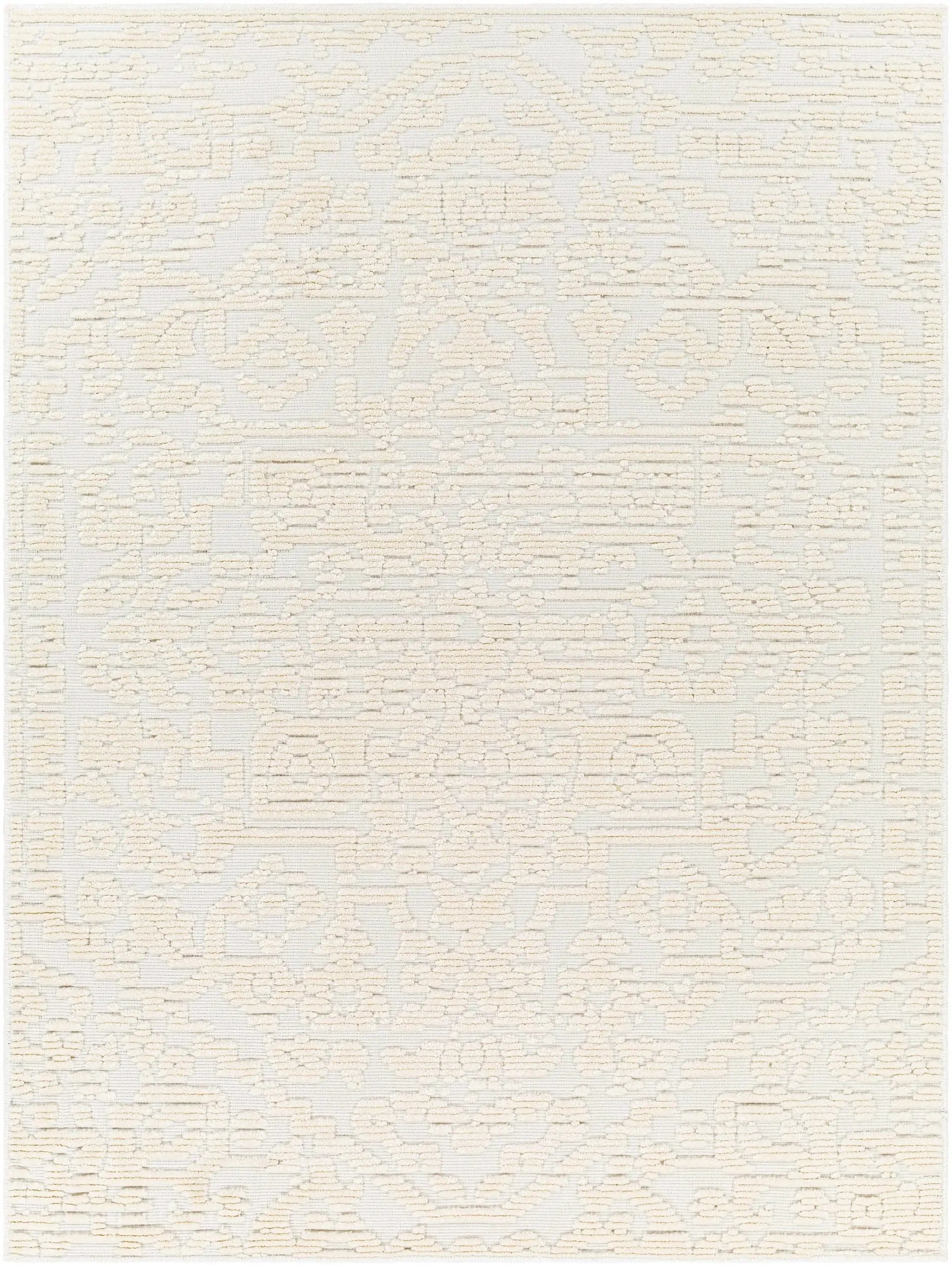 Beren Cream Washable Area Rug - Clearance by Boutique Rugs