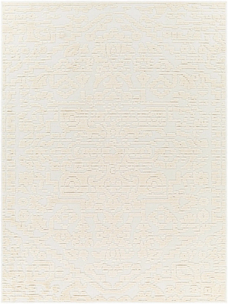 Beren Cream Washable Area Rug - Clearance by Boutique Rugs