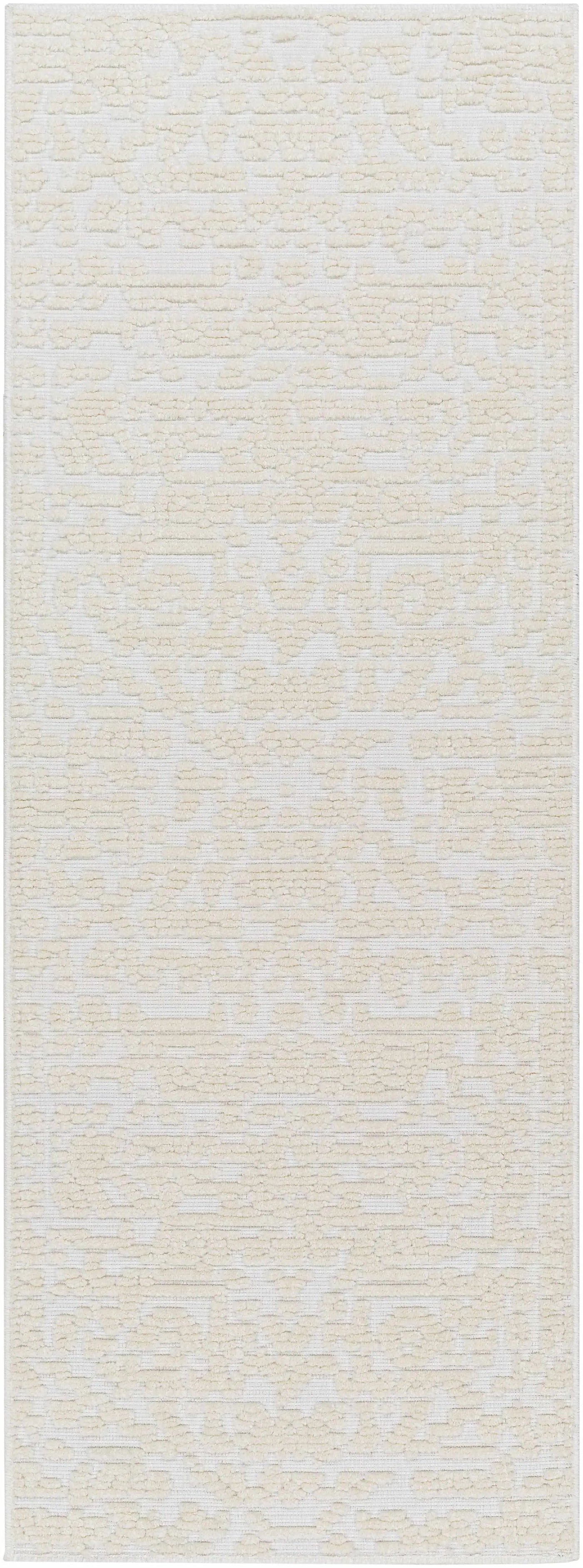 Beren Cream Washable Area Rug - Clearance by Boutique Rugs