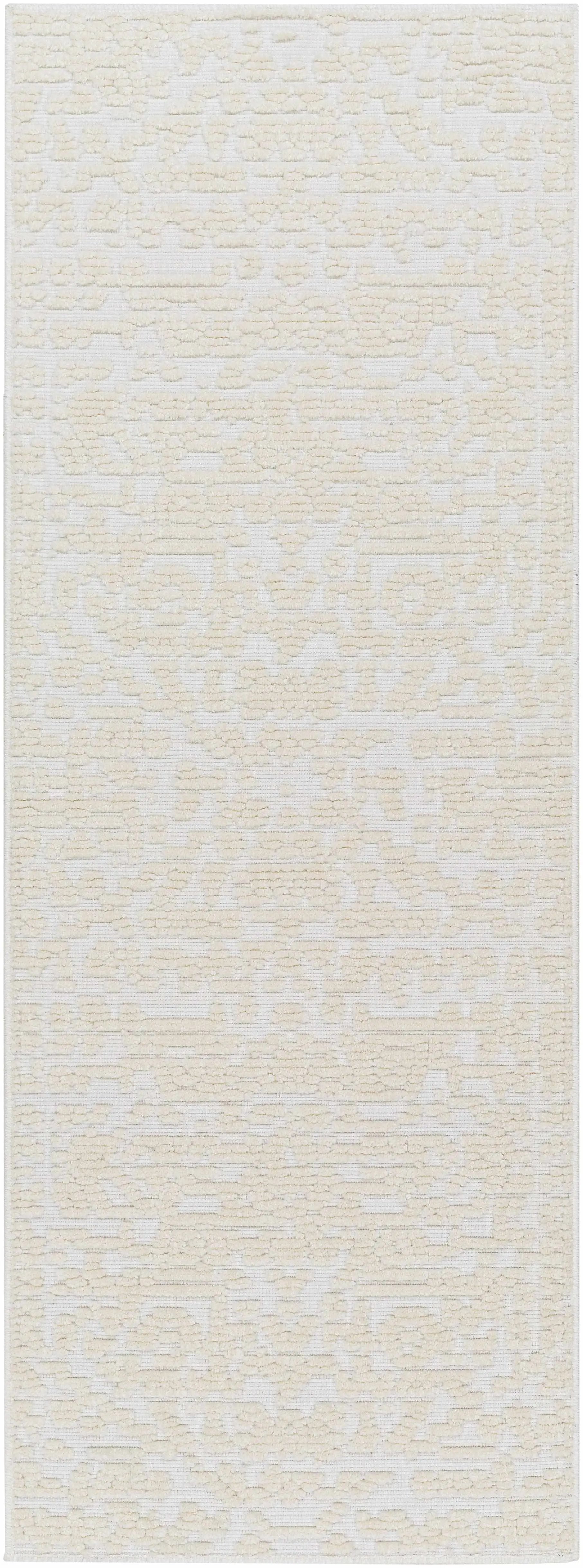 Beren Cream Washable Area Rug - Clearance by Boutique Rugs