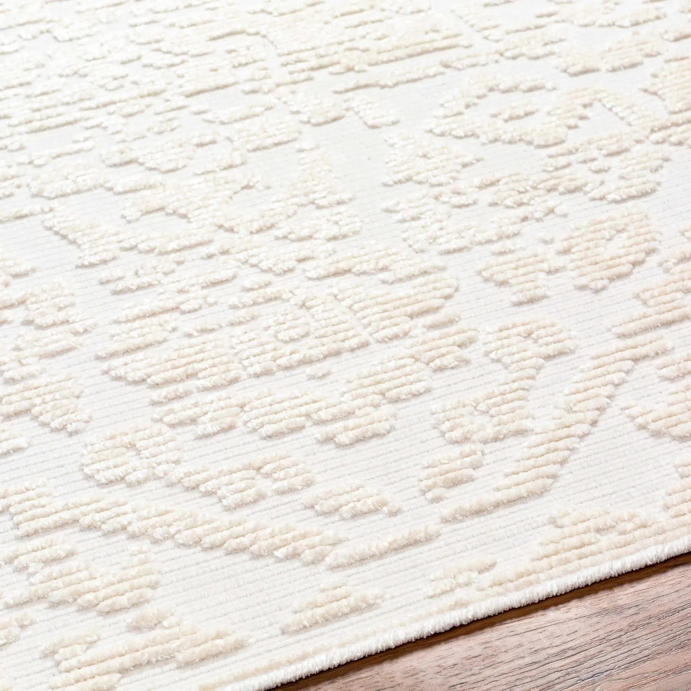 Beren Cream Washable Area Rug - Clearance by Boutique Rugs