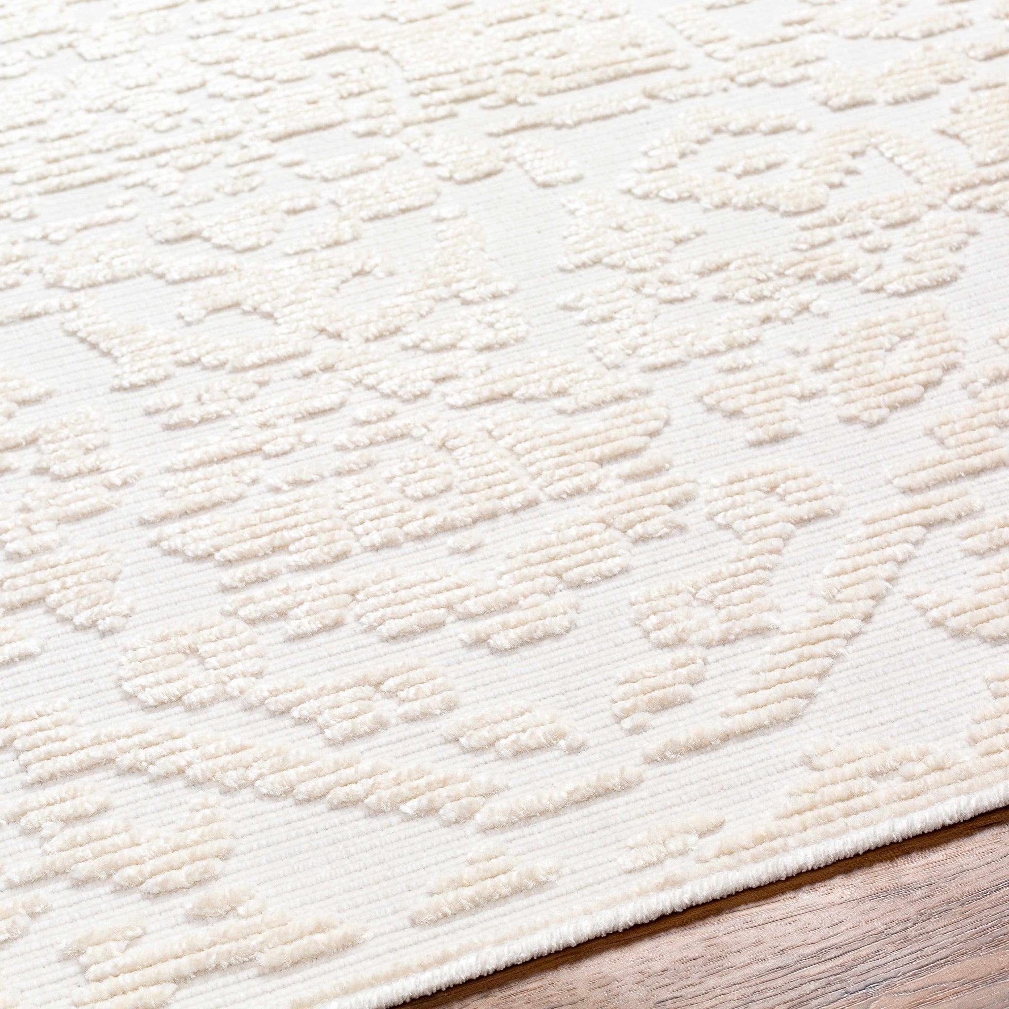 Beren Cream Washable Area Rug - Clearance by Boutique Rugs