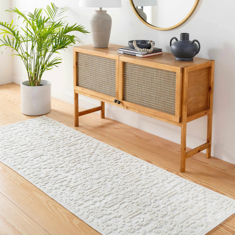 Beren Cream Washable Area Rug - Clearance by Boutique Rugs