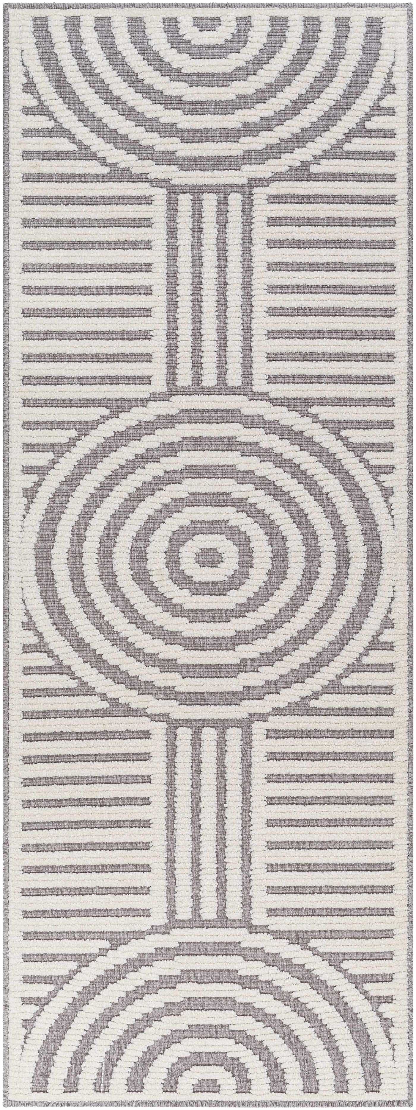 Deron Gray Rainbow Washable Rug by Boutique Rugs
