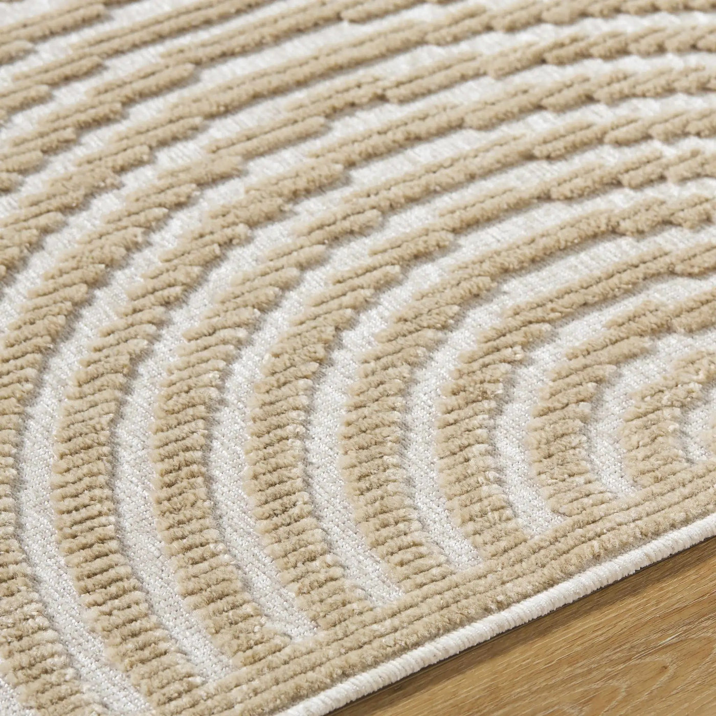 Deron Beige Washable Area Rug by Boutique Rugs