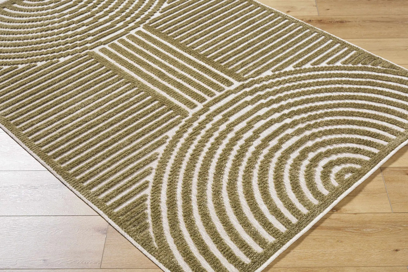 Deron Khaki Washable Area Rug by Boutique Rugs