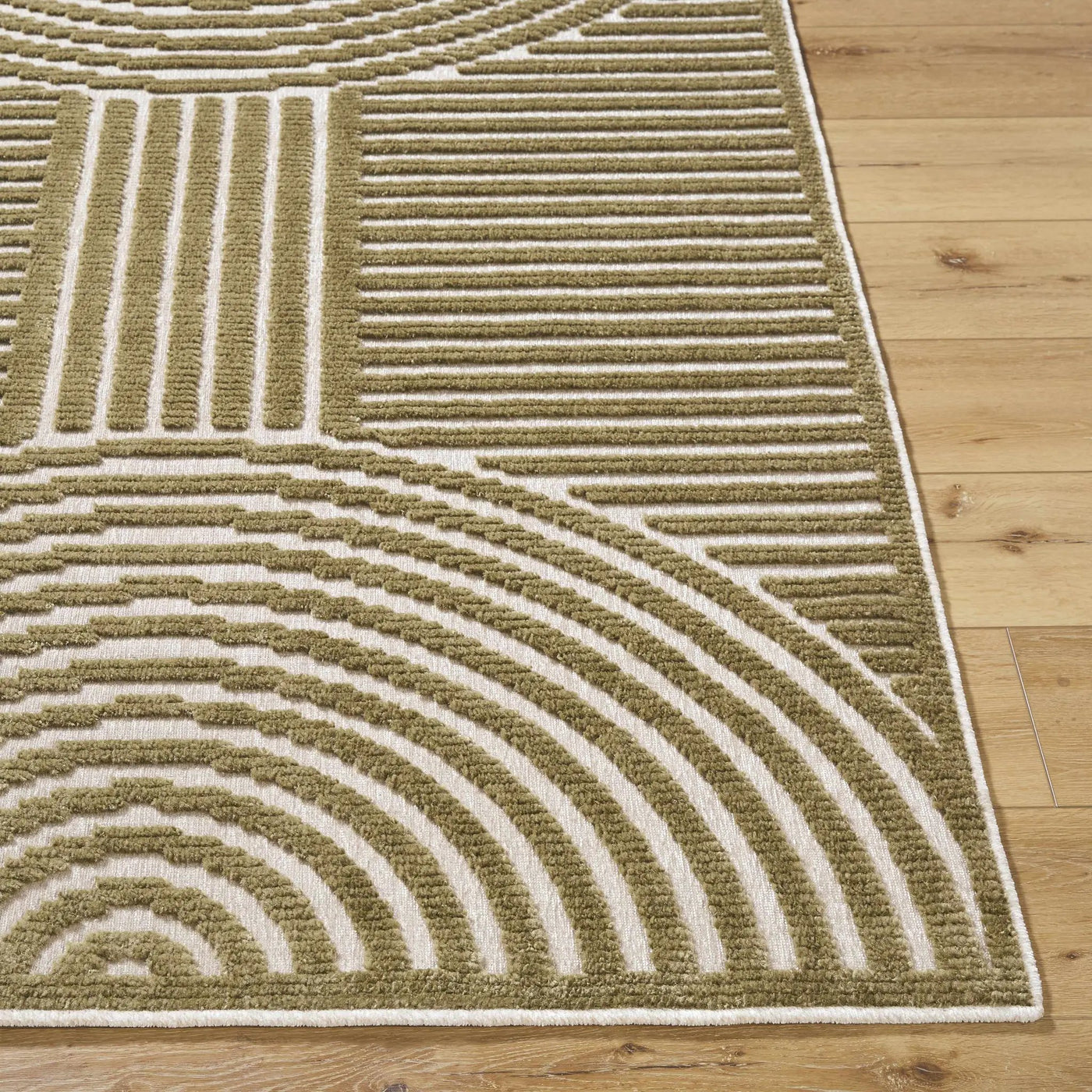 Deron Khaki Washable Area Rug by Boutique Rugs