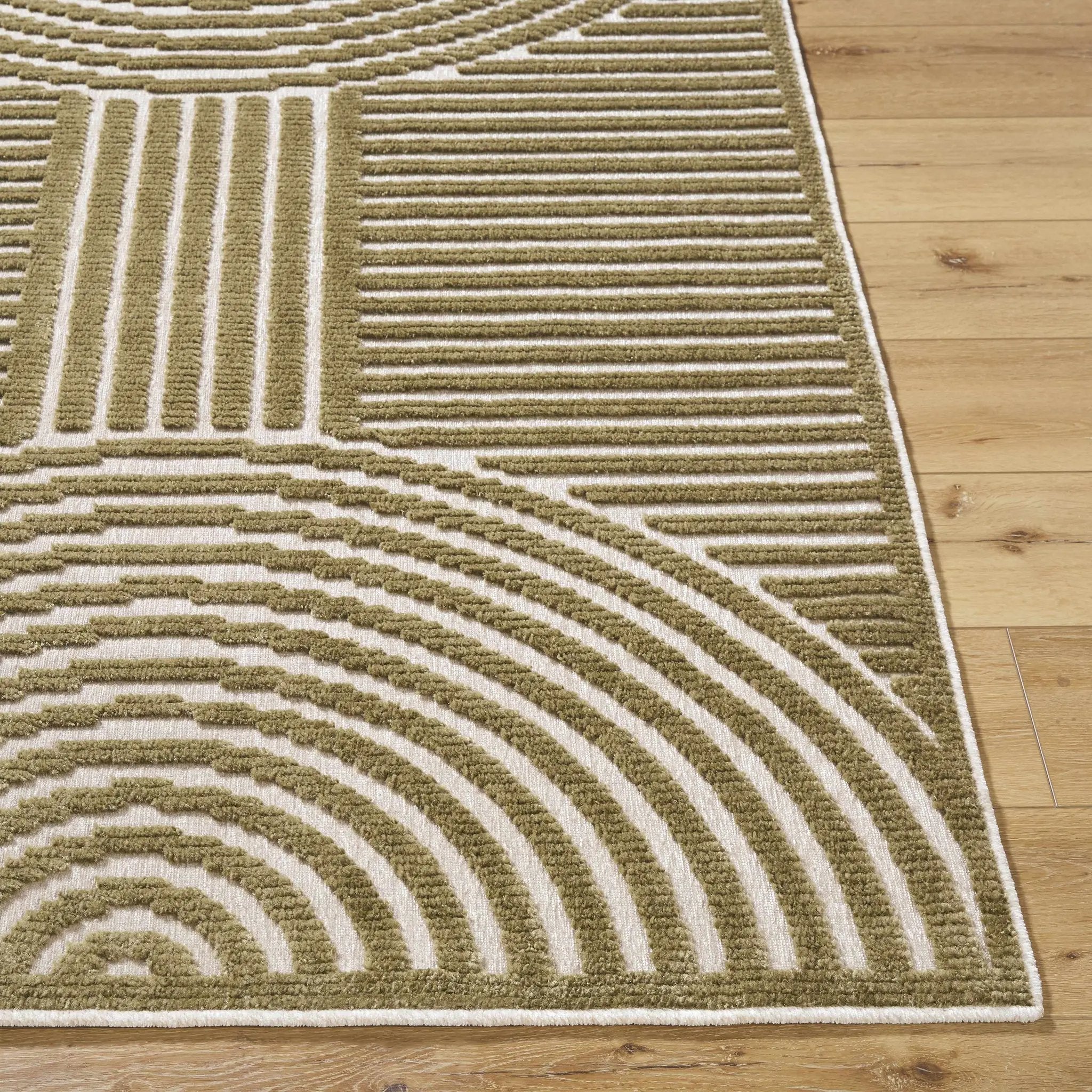 Deron Khaki Washable Area Rug by Boutique Rugs