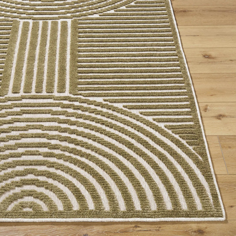 Deron Khaki Washable Area Rug by Boutique Rugs