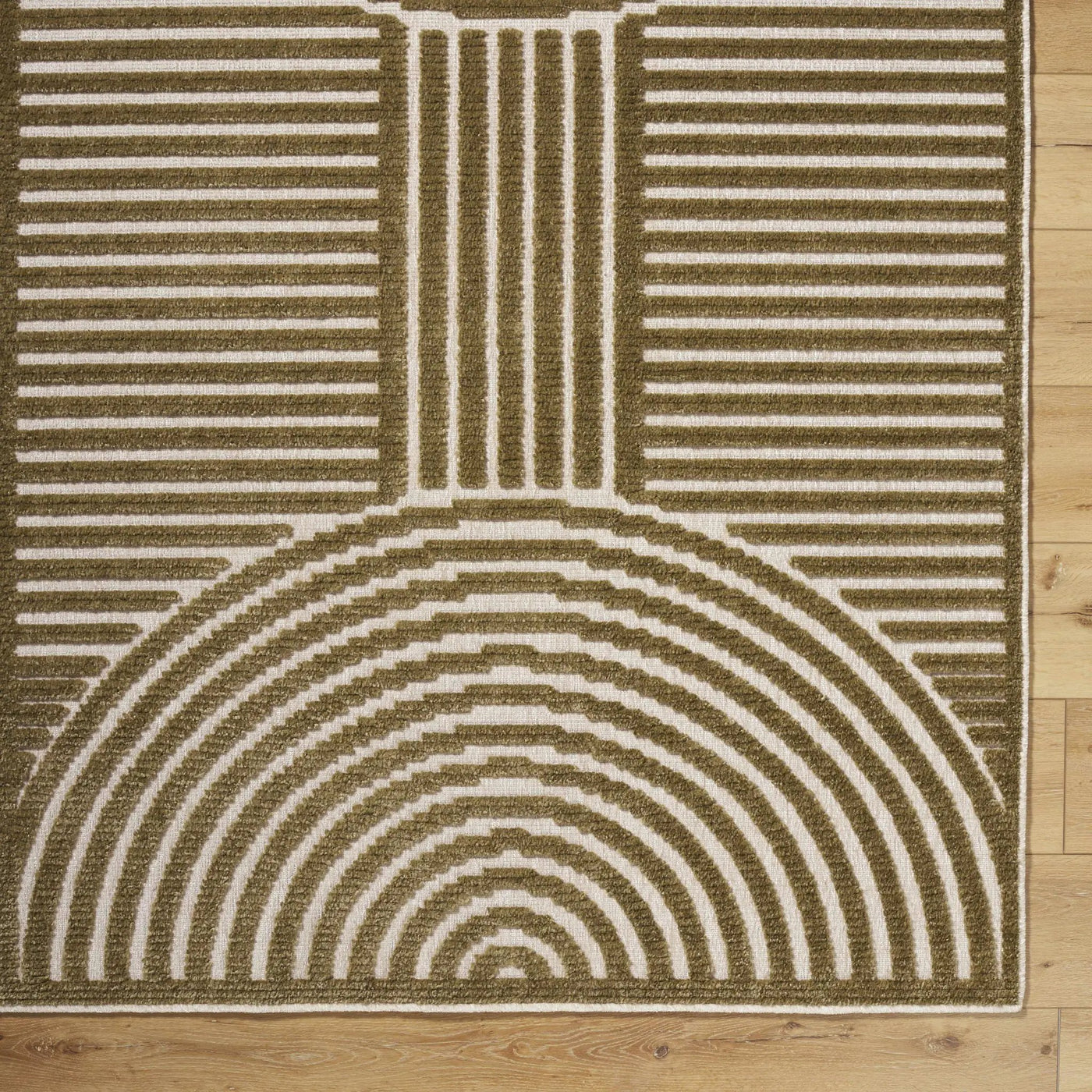 Deron Khaki Washable Area Rug by Boutique Rugs