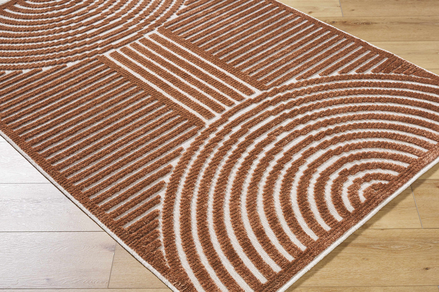 Deron Brown Washable Area Rug by Boutique Rugs