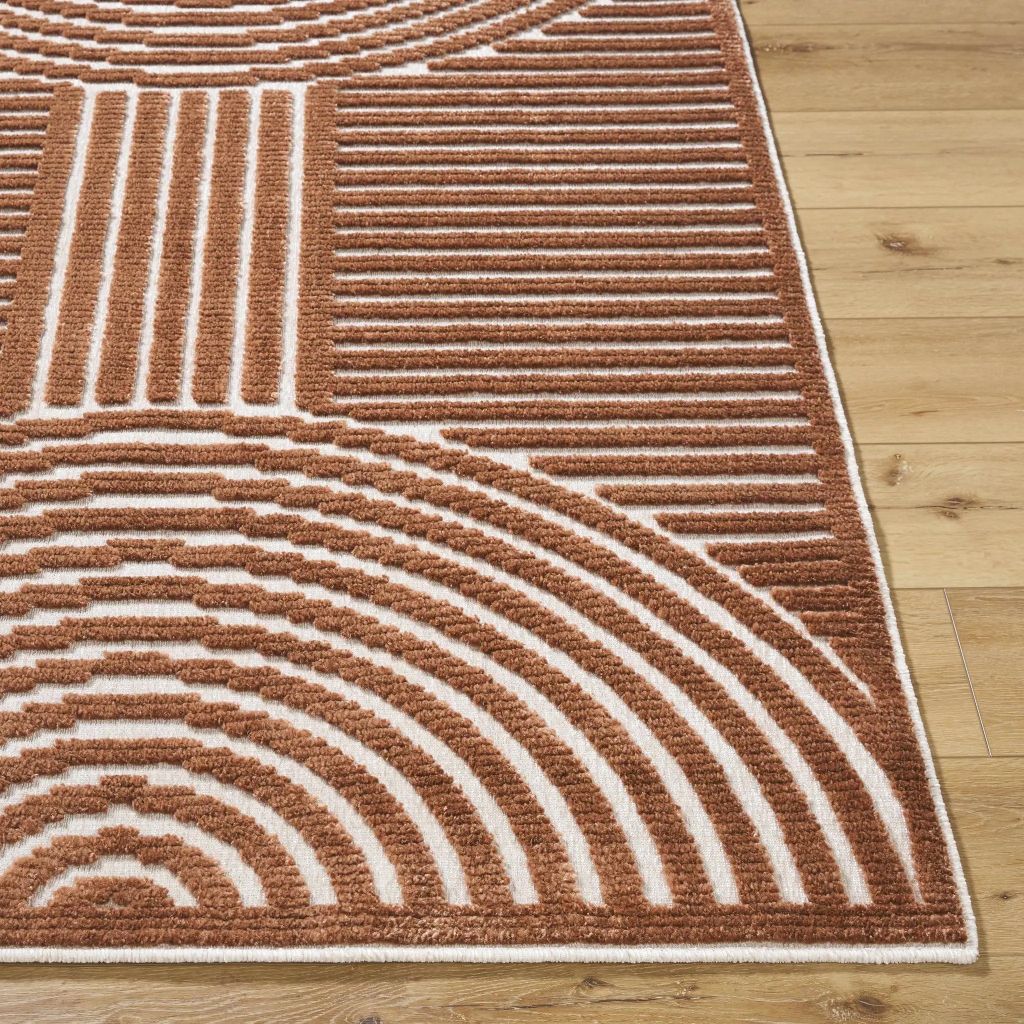Deron Brown Washable Area Rug by Boutique Rugs