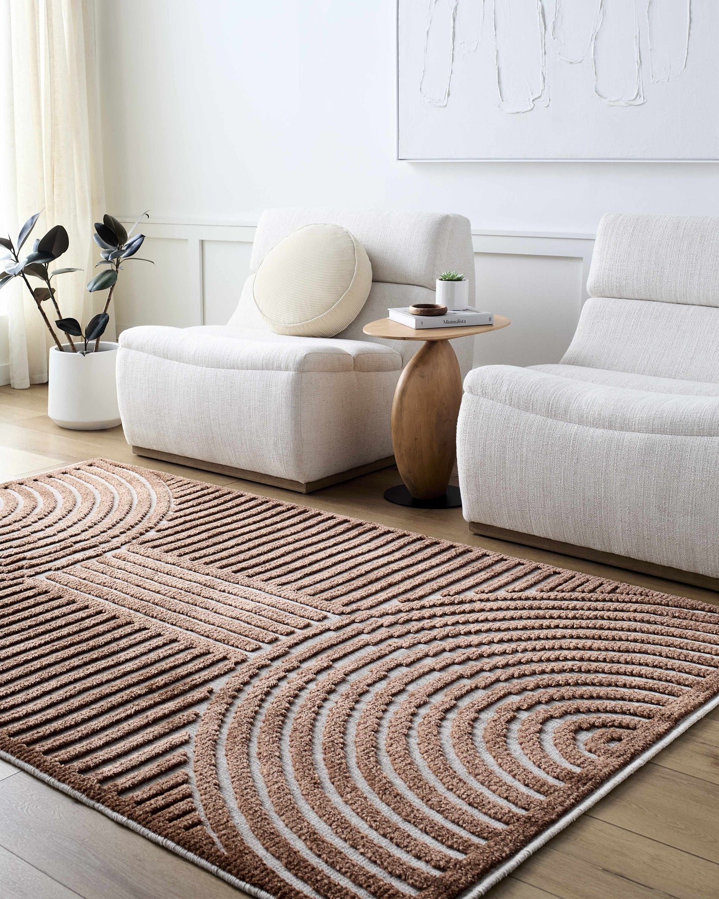 Deron Brown Washable Area Rug by Boutique Rugs