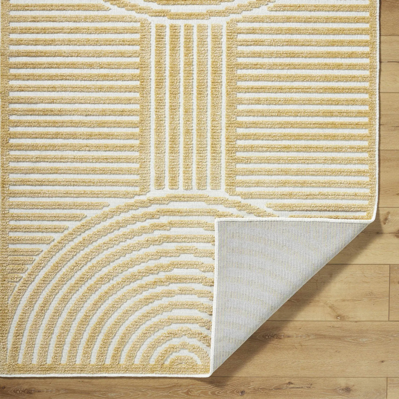 Deron Mustard Washable Area Rug by Boutique Rugs