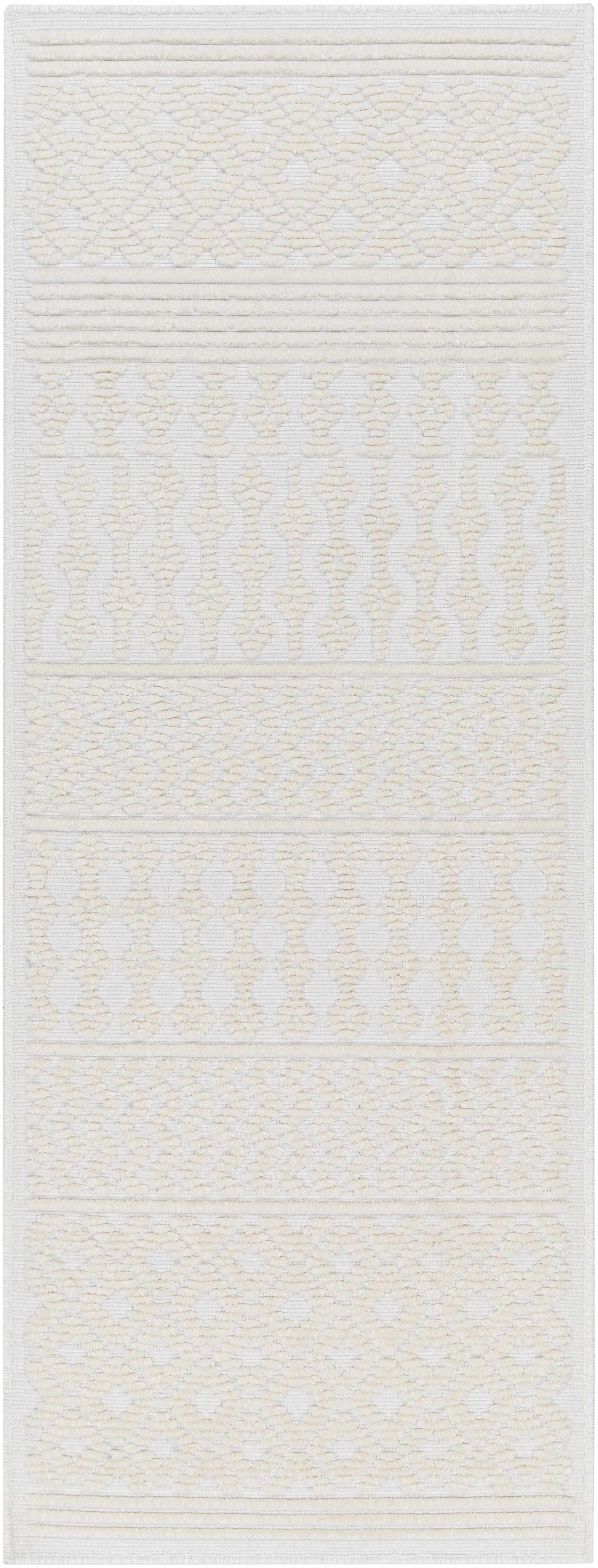 Drago White Washable Area Rug by Boutique Rugs