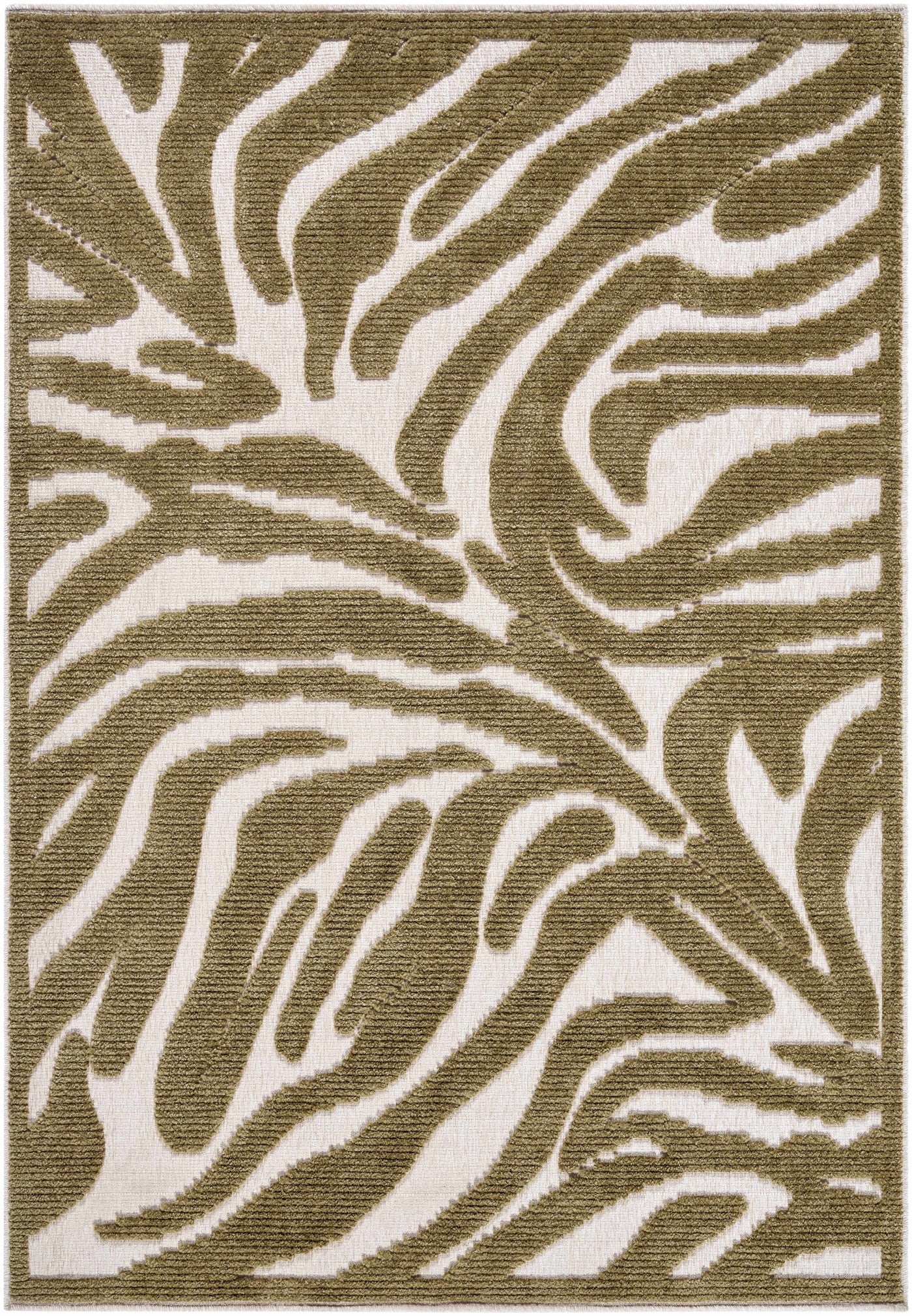 Keto Olive Washable Area Rug by Boutique Rugs