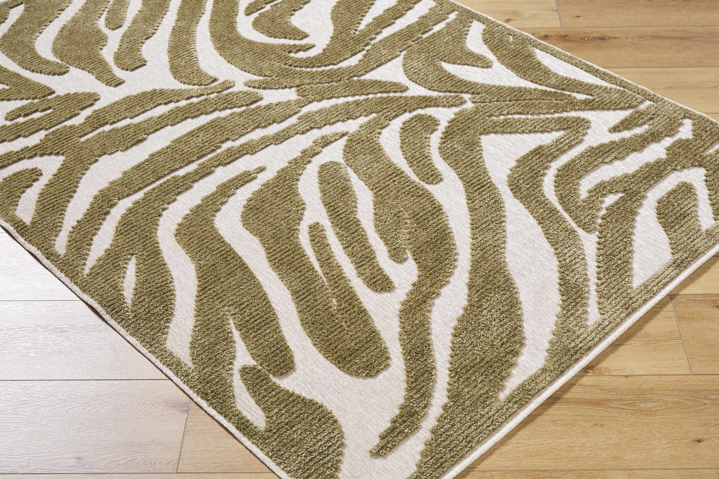 Keto Olive Washable Area Rug by Boutique Rugs