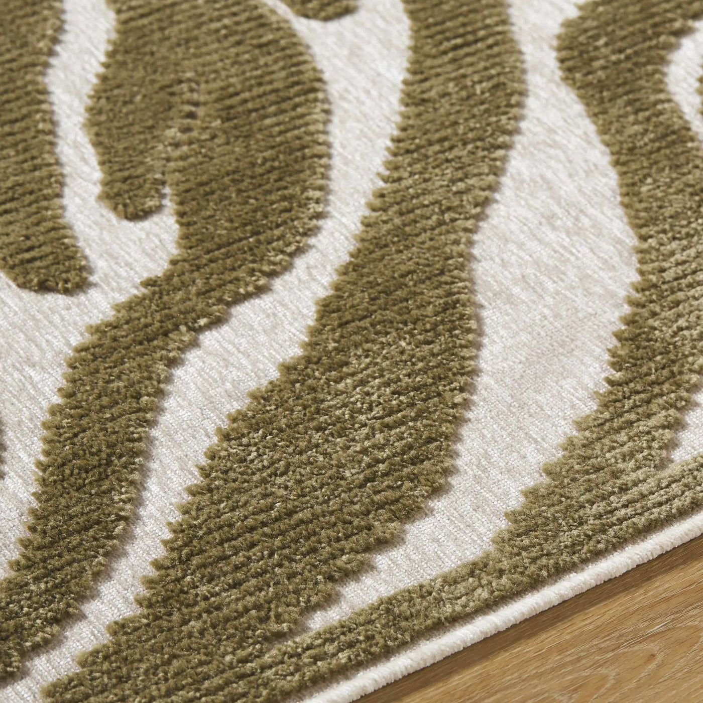 Keto Olive Washable Area Rug by Boutique Rugs