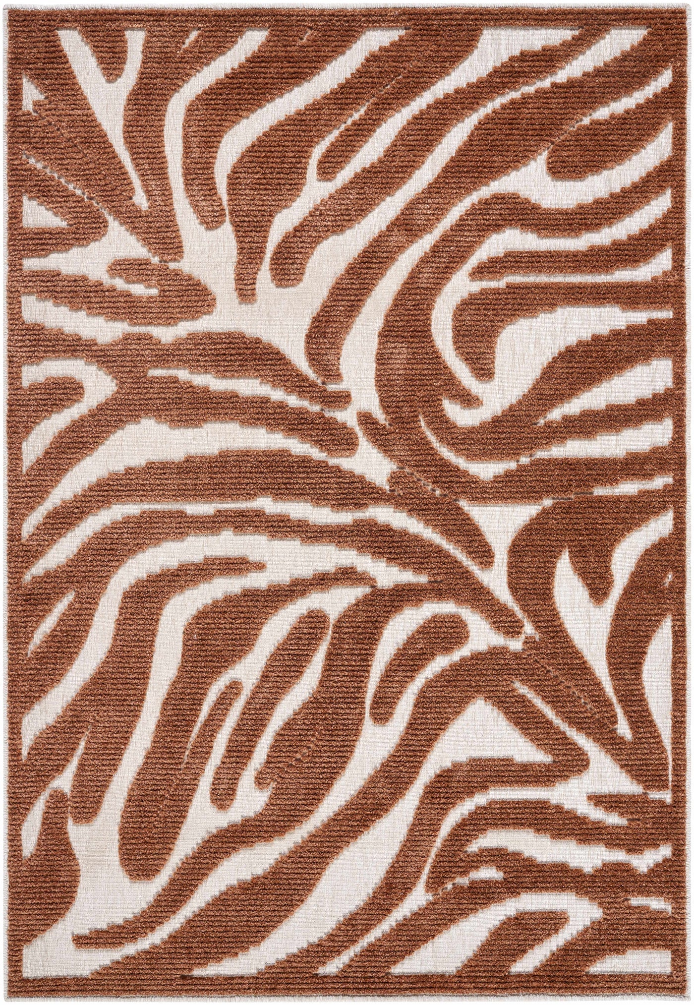 Keto Brown Washable Area Rug by Boutique Rugs