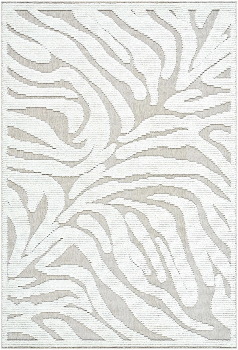 Keto Off-White 3D Washable Area Rug by Boutique Rugs