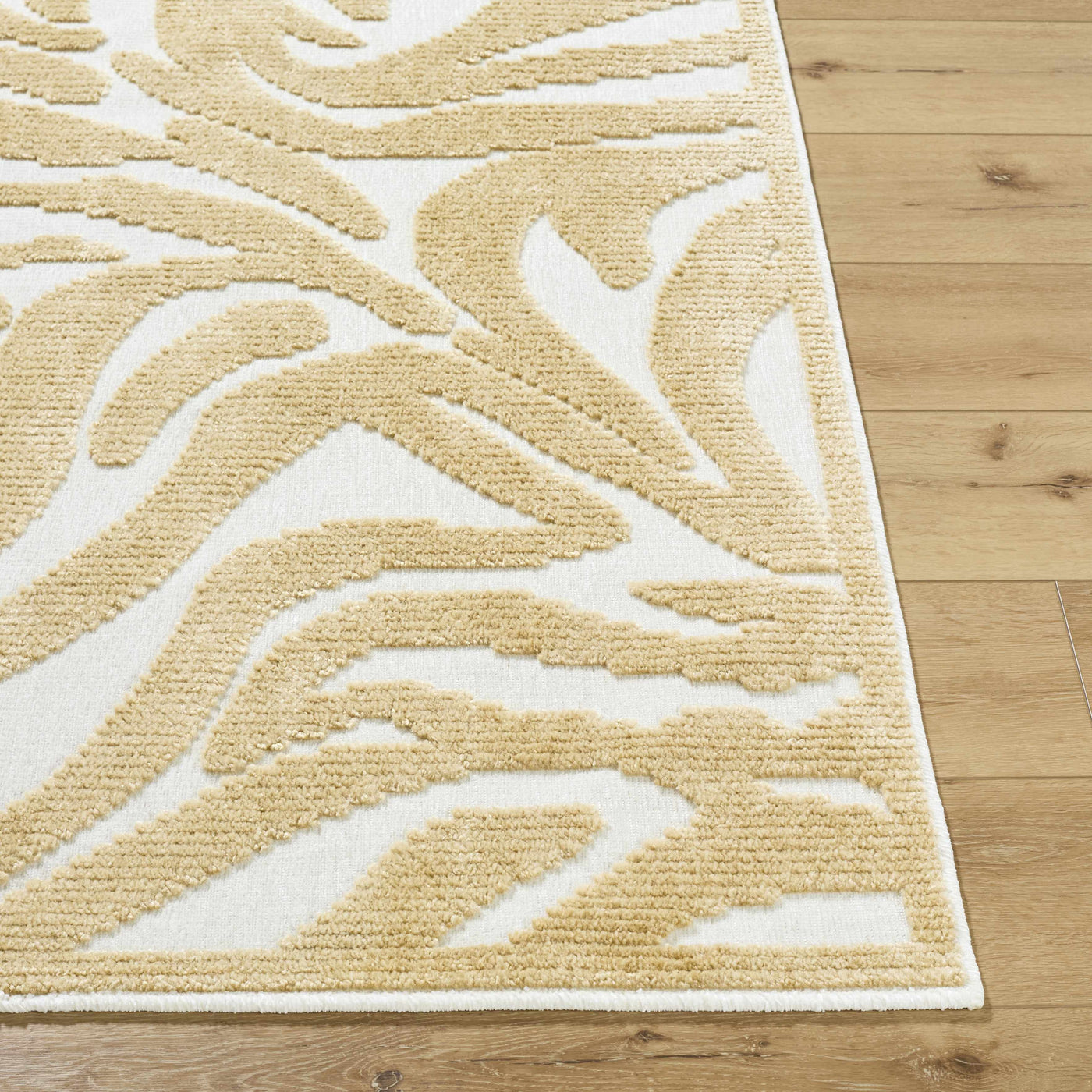 Keto White Washable Area Rug by Boutique Rugs