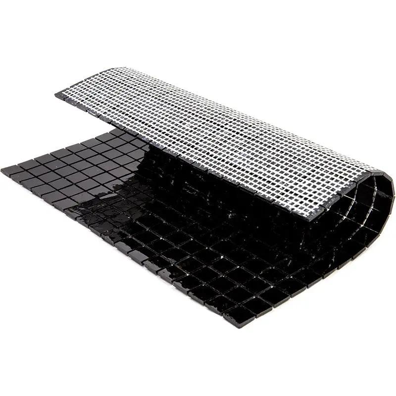 Black 12x12 Glossy Uniform Square Glass Mosaic Tile (20 pack, 18.69 sq ft/case) by Apollo Tile