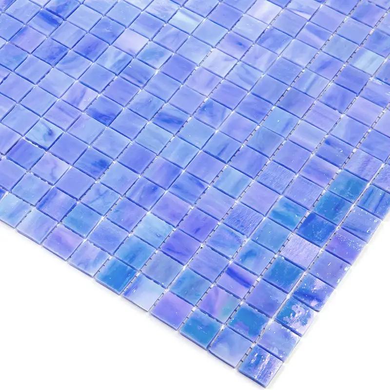 Rainbow Blue 12x12 Glossy Uniform Square Glass Mosaic Tile (20 pack, 18.69 sq ft/case) by Apollo Tile