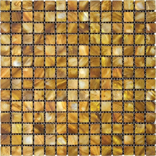 Light Bronze 12x12 Polished Square Shell Mother of Pearl Mosaic Tile (20 pack, 20 sq ft/case), photo 2 of 5