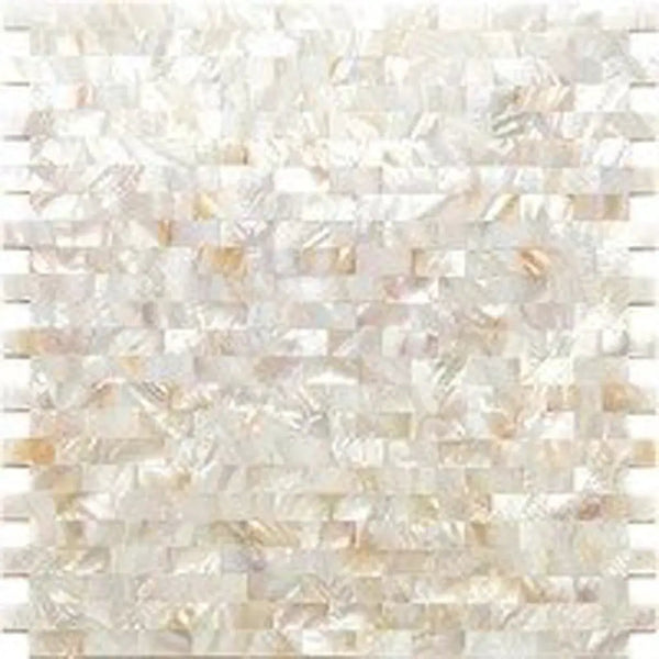 Shell White 11x12 Polished Brick Shell Mother of Pearl Mosaic Tile (20 pack, 18.52 sq ft/case), photo 2 of 5