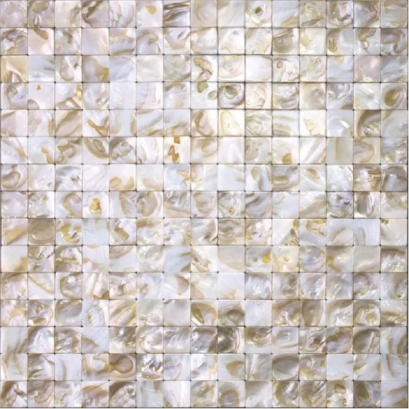 Brown 12x12 Polished Square Shell Mother of Pearl Mosaic Tile (20 pack, 19.34 sq ft/case) by Apollo Tile