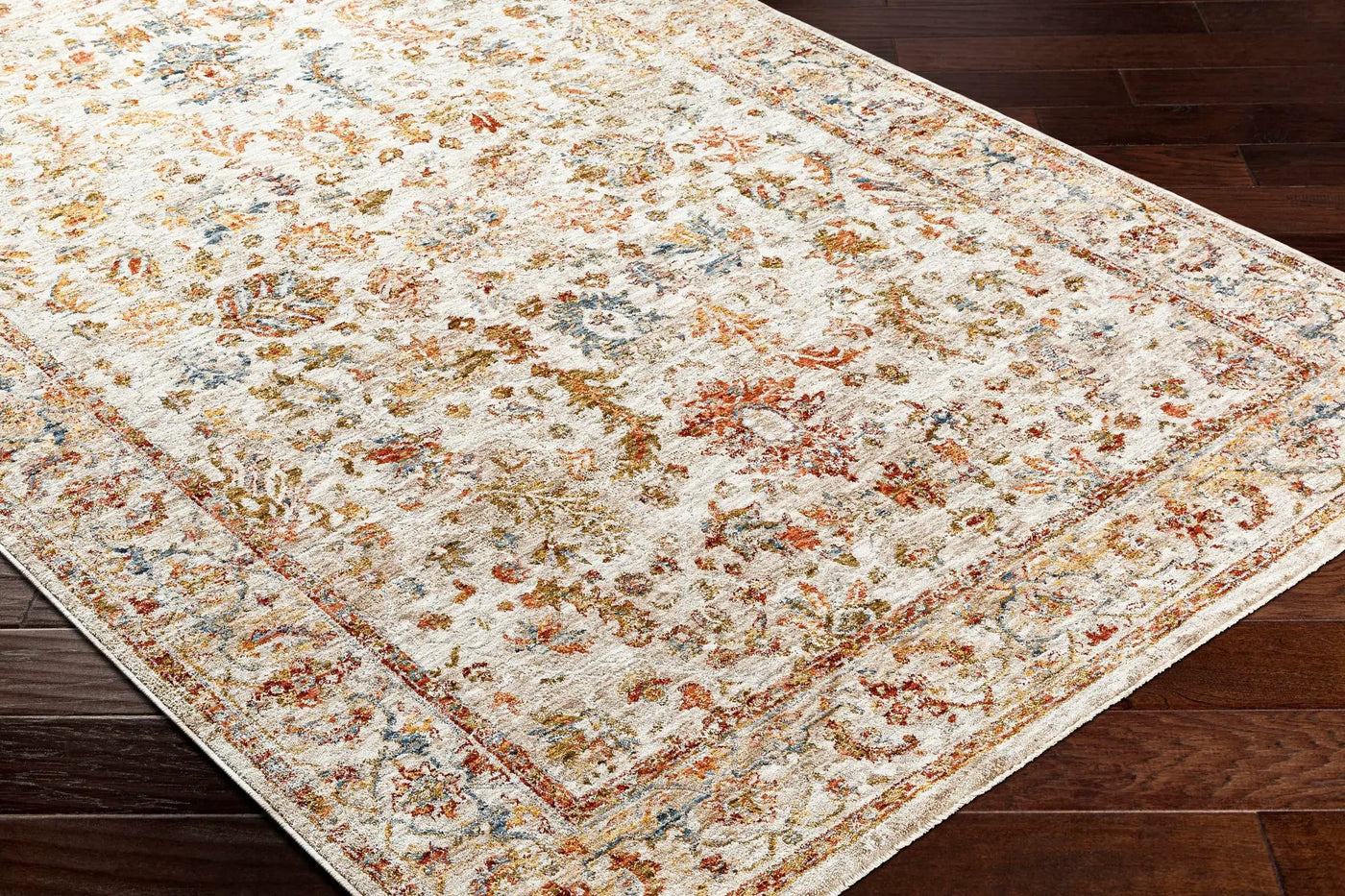 Asabi Beige Textured Rug with Fringes by Boutique Rugs