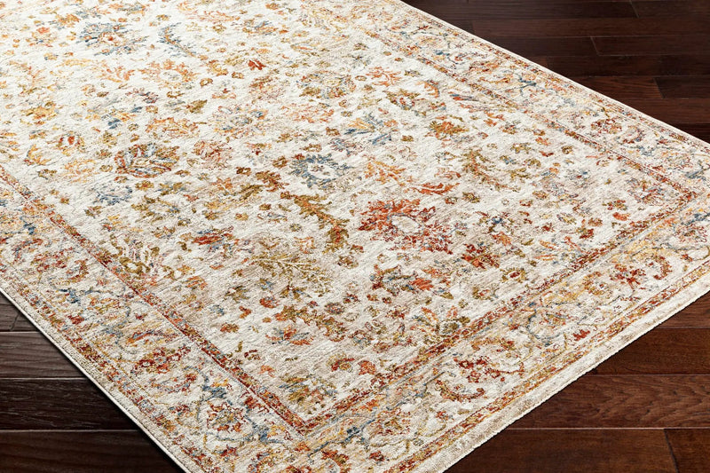 Asabi Beige Textured Rug with Fringes by Boutique Rugs
