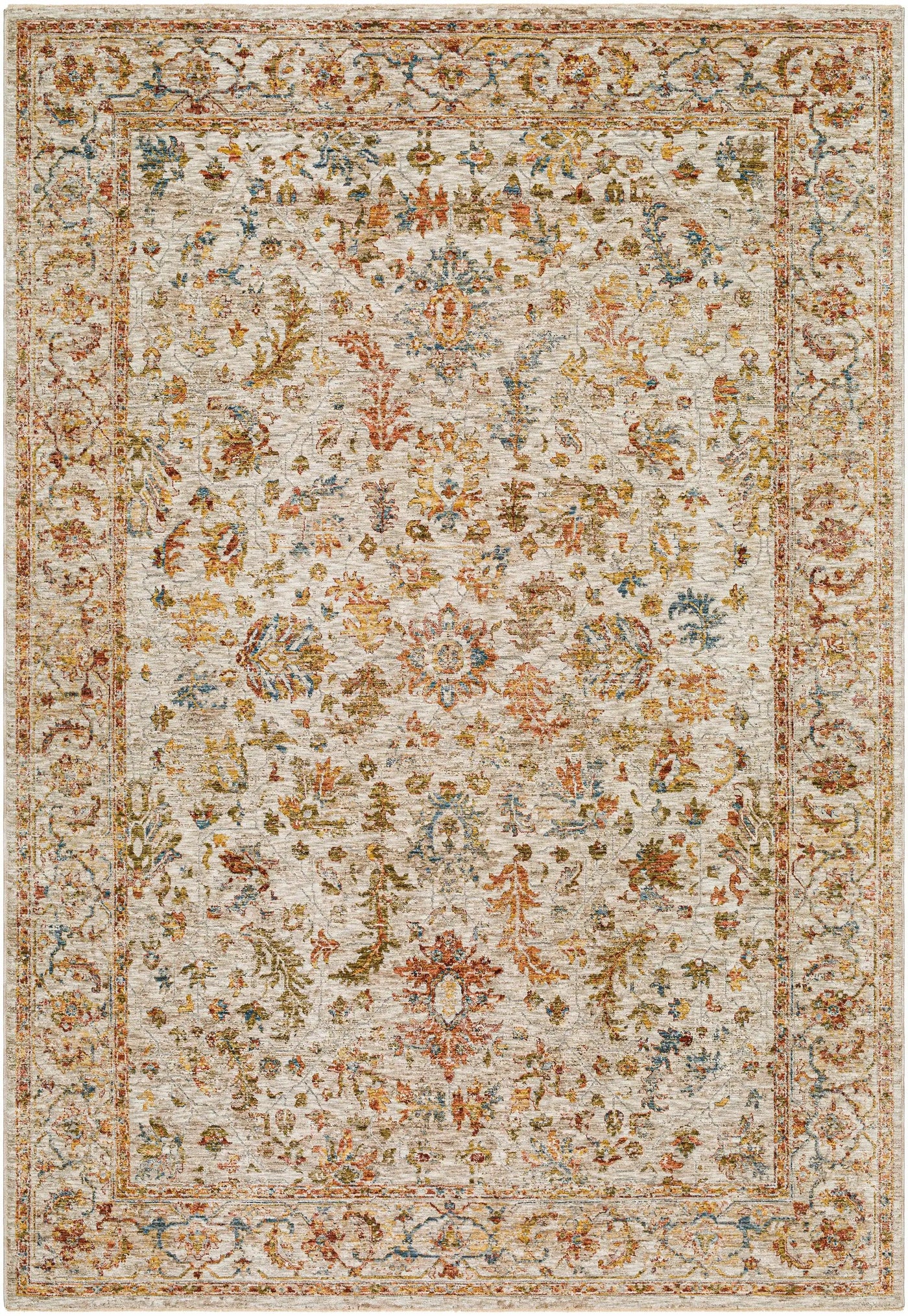 Asabi Beige Textured Rug with Fringes by Boutique Rugs
