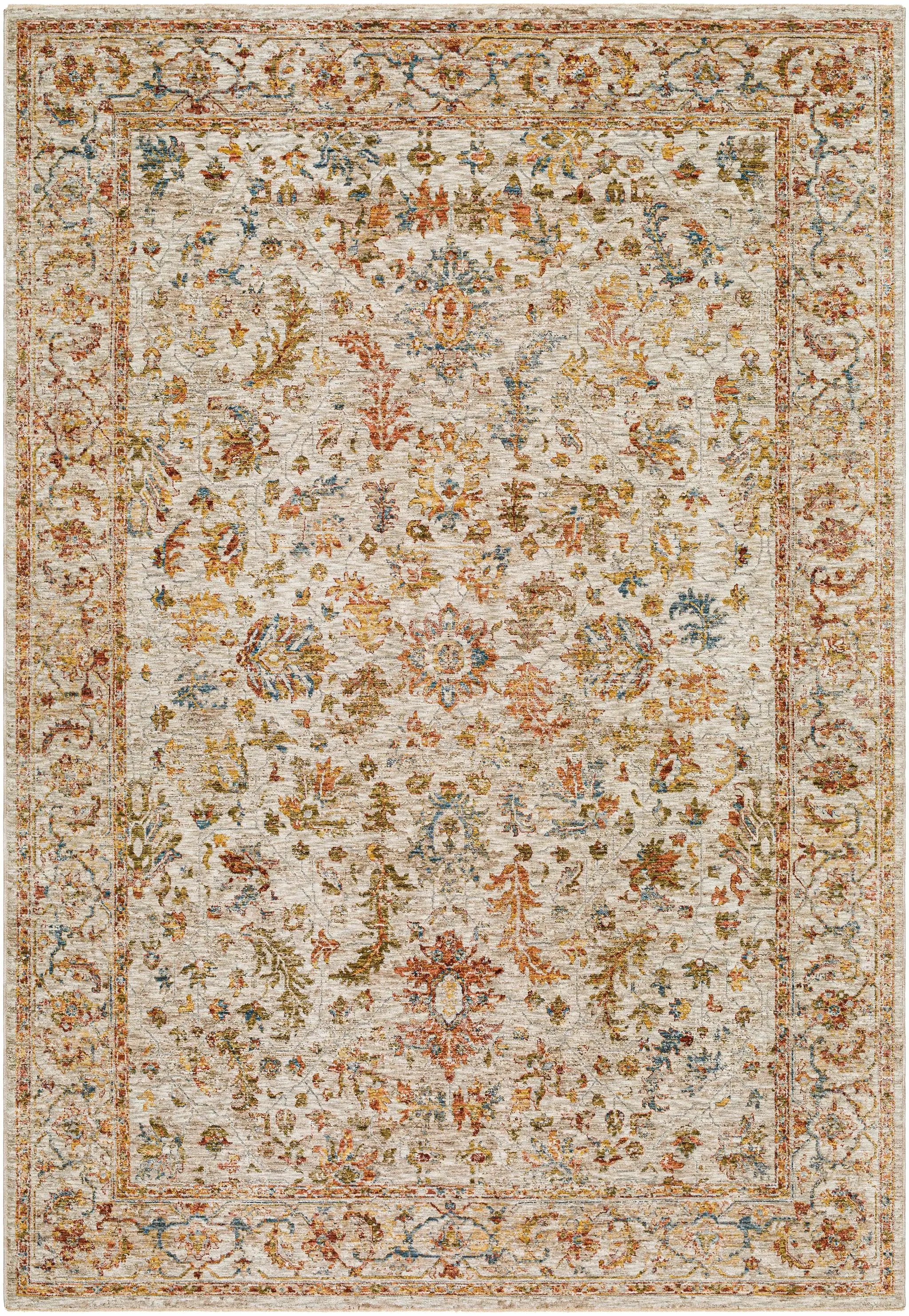 Asabi Beige Textured Rug with Fringes by Boutique Rugs