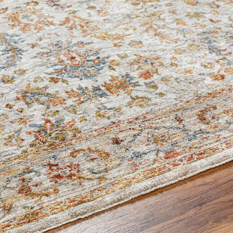 Asabi Beige Textured Rug with Fringes by Boutique Rugs