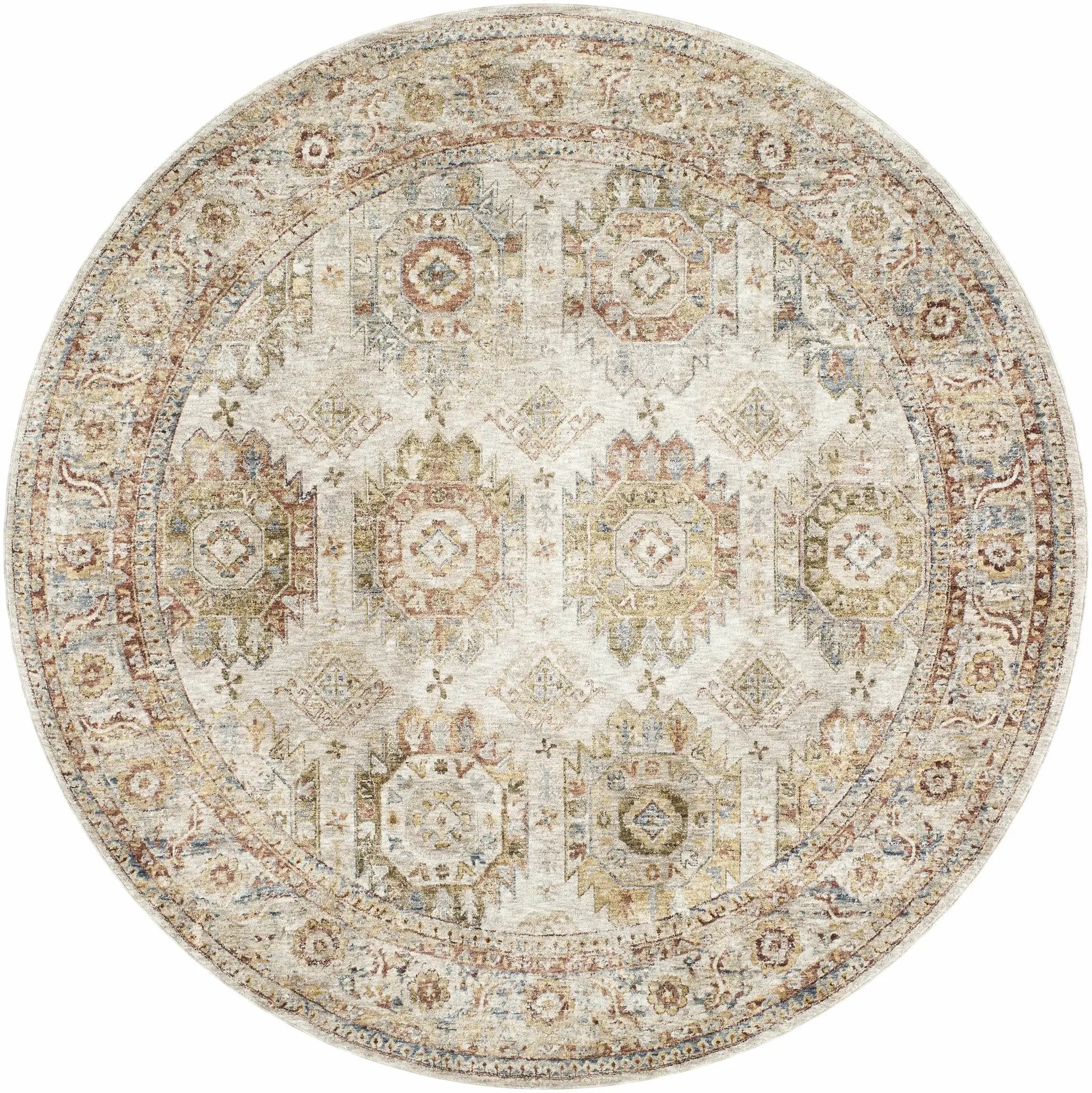 Crescentia Cream Textured Rug with Fringes by Boutique Rugs