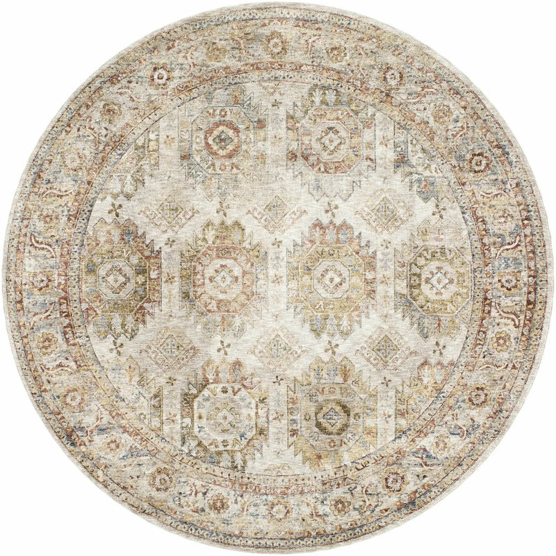 Crescentia Cream Textured Rug with Fringes by Boutique Rugs