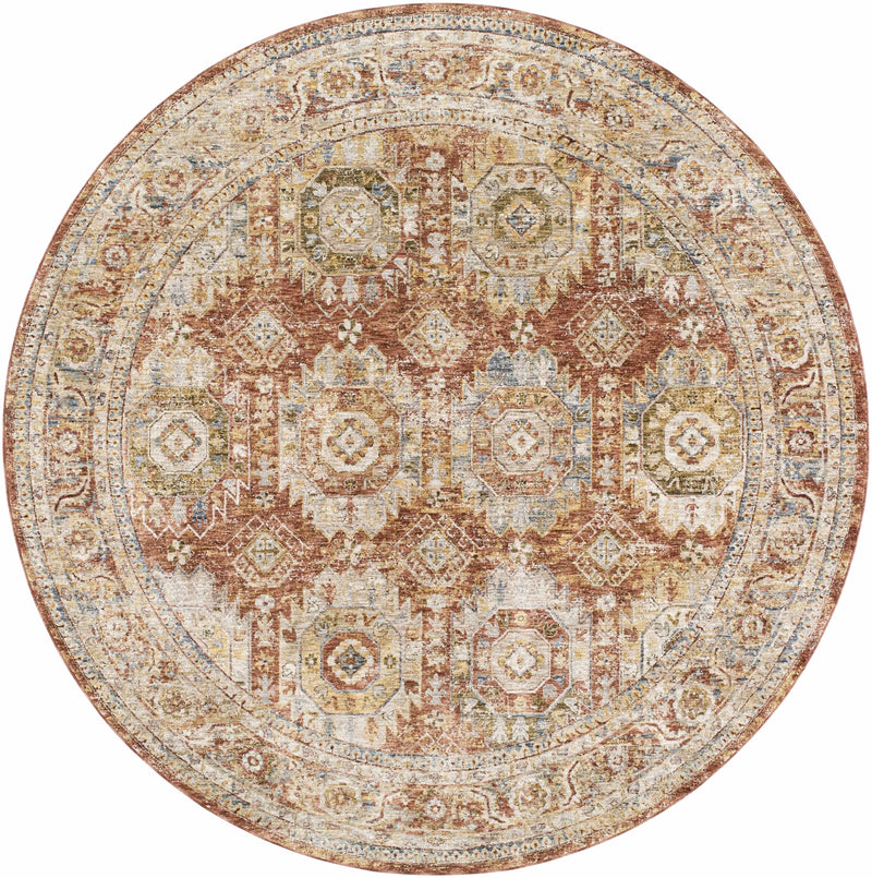 Crescentia Rust Area Rug - Clearance by Boutique Rugs