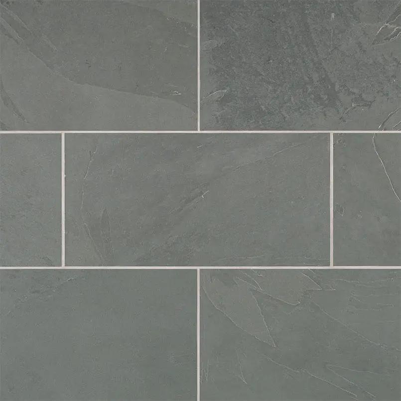 Montauk Blue Gauged Slate Tiles 12x24 close up