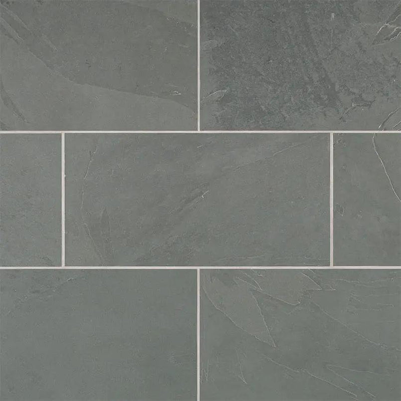 Montauk Blue Gauged Slate Tiles 12x24 close up