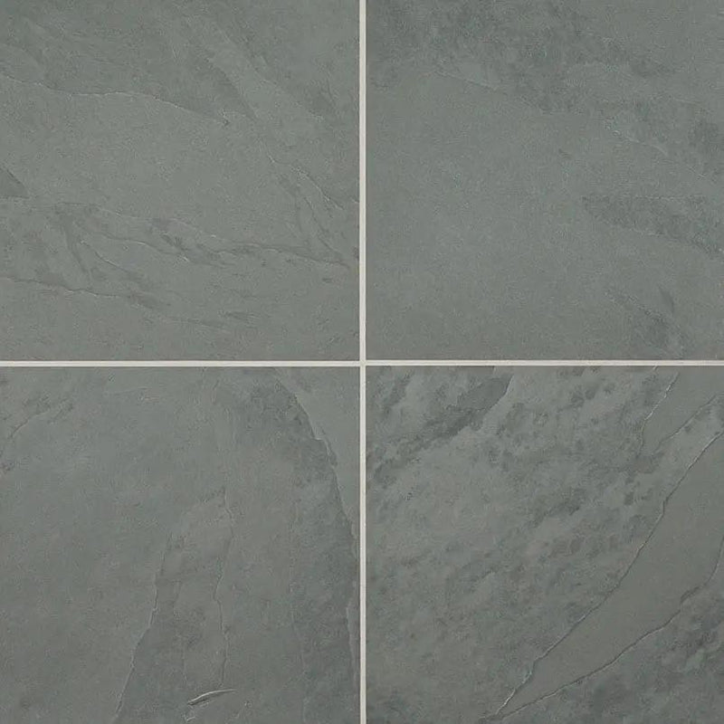 Montauk Blue Gauged Slate Tiles 16x16 by MSI Surfaces