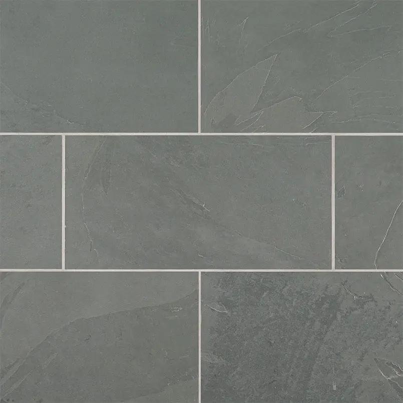 Montauk Blue Gauged Slate Tiles 18x36 close up