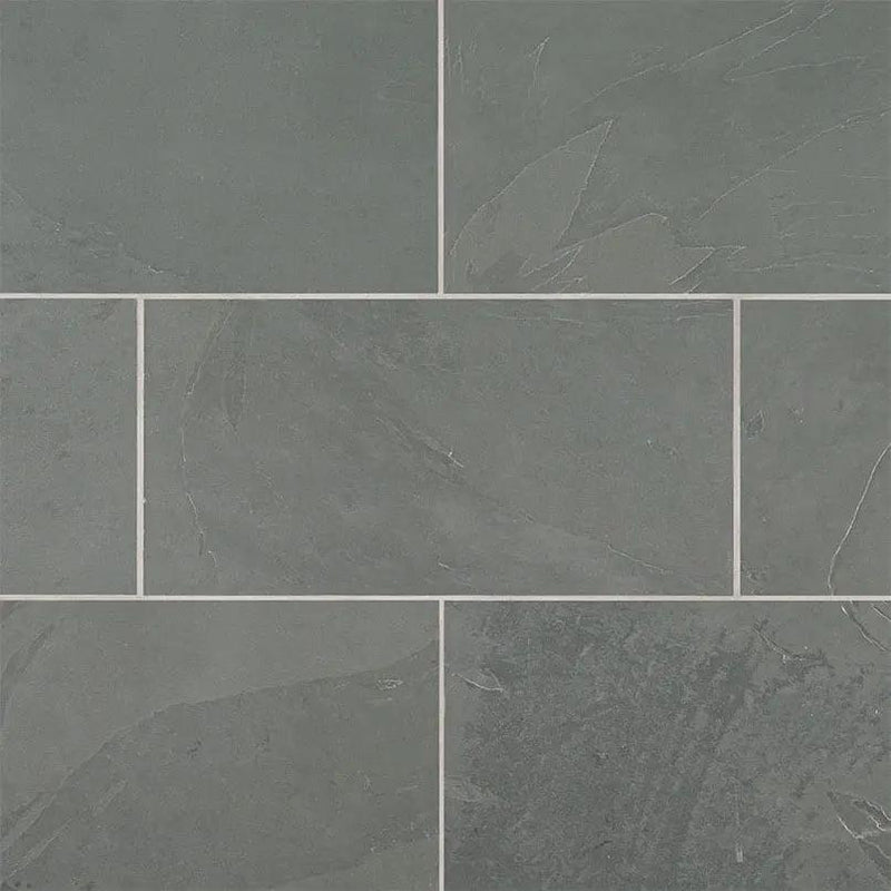 Montauk Blue Gauged Slate Tiles 18x36 close up