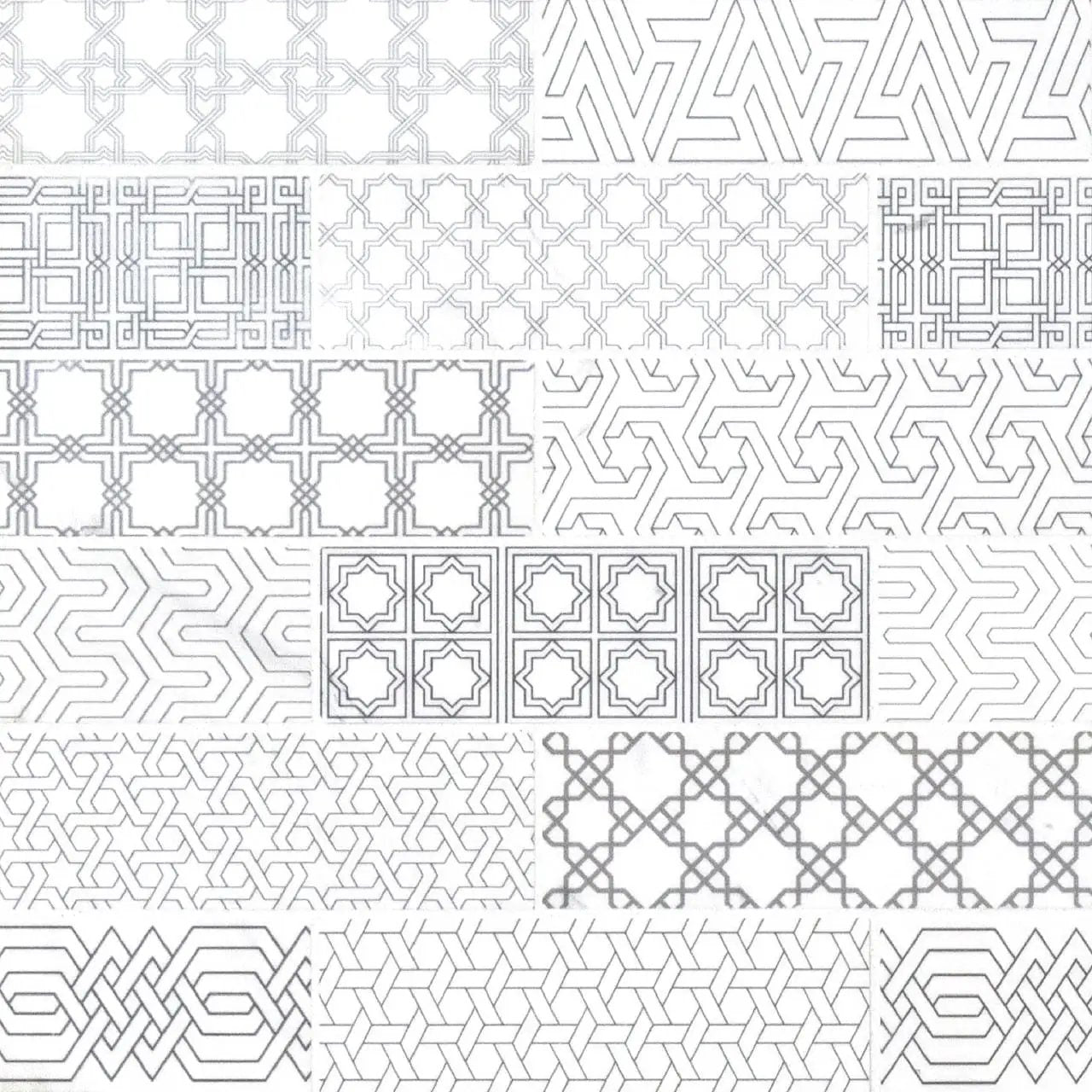 Abani Subway Honed Marble Mosaics 2x6 close up