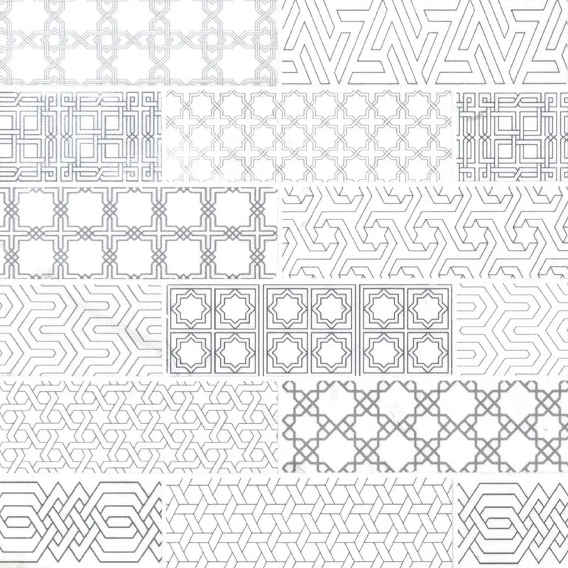 Abani Subway Honed Marble Mosaics 2x6 close up