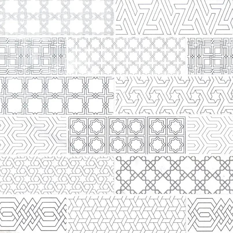 Abani Subway Honed Marble Mosaics 2x6 close up