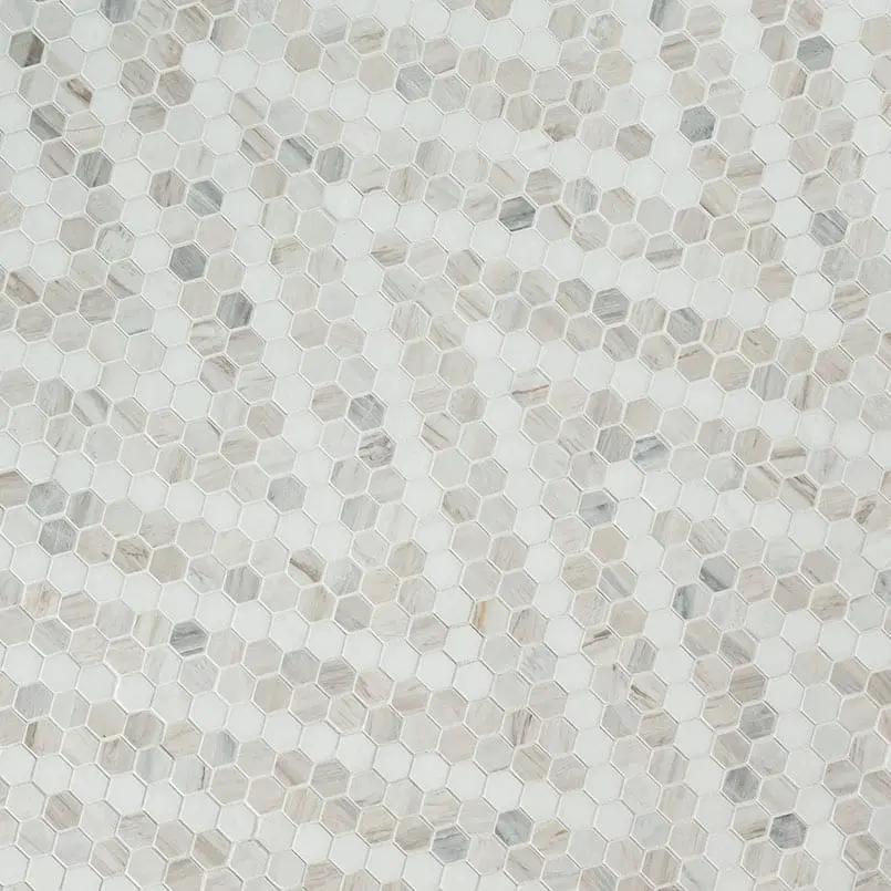 Angora Sazi Polished Marble Mosaics angled view