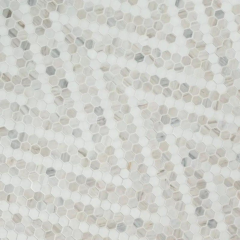 Angora Sazi Polished Marble Mosaics angled view
