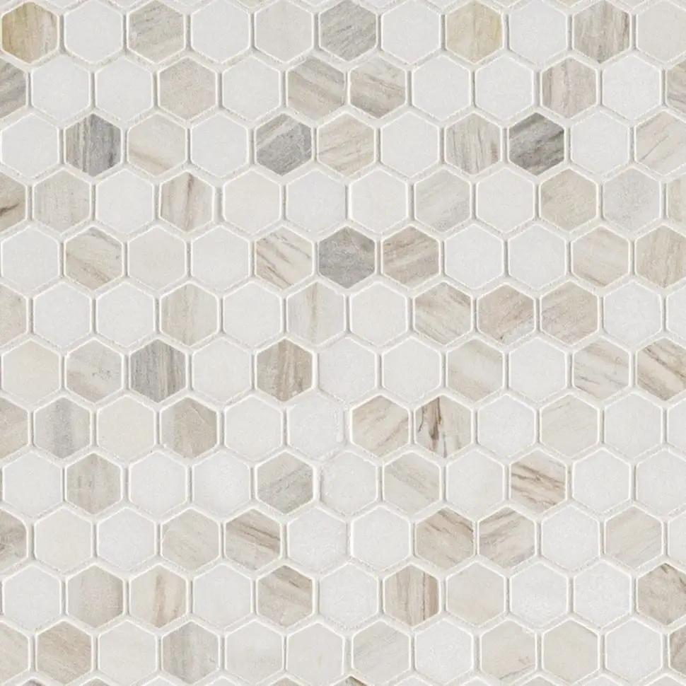 Angora Tibi Polished Marble Mosaics close up